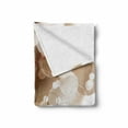 thumbnail image 2 of Tan Soft Flannel Fleece Throw Blanket, Spring Themed Abstraction Butterflies Flower Petals and Tulip Leaves, Cozy Plush for Indoor and Outdoor Use, 50" x 70", Dark Brown Brown White, by Ambesonne, 2 of 6