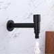 thumbnail image 1 of Wall-mounted Stainless Steel Faucet Bathroom Sink Washing Machine Cold Water Faucet, Matte Black, Long-DENUOTOP, 1 of 3