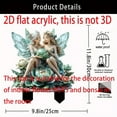 thumbnail image 2 of BZPIZ Outdoors Decorations Savings Fairy Garden Decor Acrylic Fairy Statue Decoration, Elf Garden Accessories for Family Home Outside Happy Easter Party,Waterproof Lawn Sign, 2 of 3