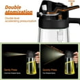 thumbnail image 5 of LDNIO Oil Sprayer for Cooking, 2 in 1 Olive Oil Dispenser Bottle for Kitchen, 16oz/470ml Premium Glass Oil Bottle, Food-grade Oil Mister for Air Fryer, Salad, Frying, BBQ (Black), 5 of 11