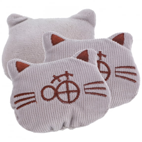 BESTSKY 3Pcs Chewing Toys Cat Plush Catnip Toys Multi Plush Stress Relief Indoor Cat