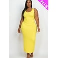 thumbnail image 2 of Maxi Dress for Plus Size in Solid Color, 2 of 11
