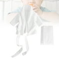 thumbnail image 3 of Albornoz para recién nacidos, de algodón puro, engrosado para bebés, trajes de baño para fotos, prenda fotográfica (blanco adecuado para bebés de 3 a 6 meses), 3 of 5