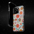 thumbnail image 6 of DistinctInk Hybrid (Acrylic / TPU) Clear Slim Fit Case for Apple iPhone 12 Pro MAX (6.7" Screen) - Title: "Smile Blossom: A Whimsical Floral Delight", 6 of 8