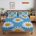 thumbnail image 1 of 2/3pcs Sunflower Fitted Sheet Set Children Adult Soft Cozy Bedding Set with Pillowcase,Queen (60"x80"), 1 of 5