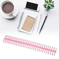 thumbnail image 4 of Spiral Binding Coil, 16mm Inner Diameter 10Pcs Pretty Colour Sheet Binding Comb  For Page Pink, 4 of 8