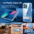 thumbnail image 5 of TORRAS MoonClimber Series for iPhone 13 Pro Case, [3-Way Stand] [6X Military Drop Shockproof], Clear, 5 of 7