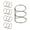 Silver, variant on Ywmsfl 5 Pcs 3 Rings Metal Loose Leaf Binders Book Rings with 20mm 30mm Inner Diameter Binder Clips for Photo Album Notebook