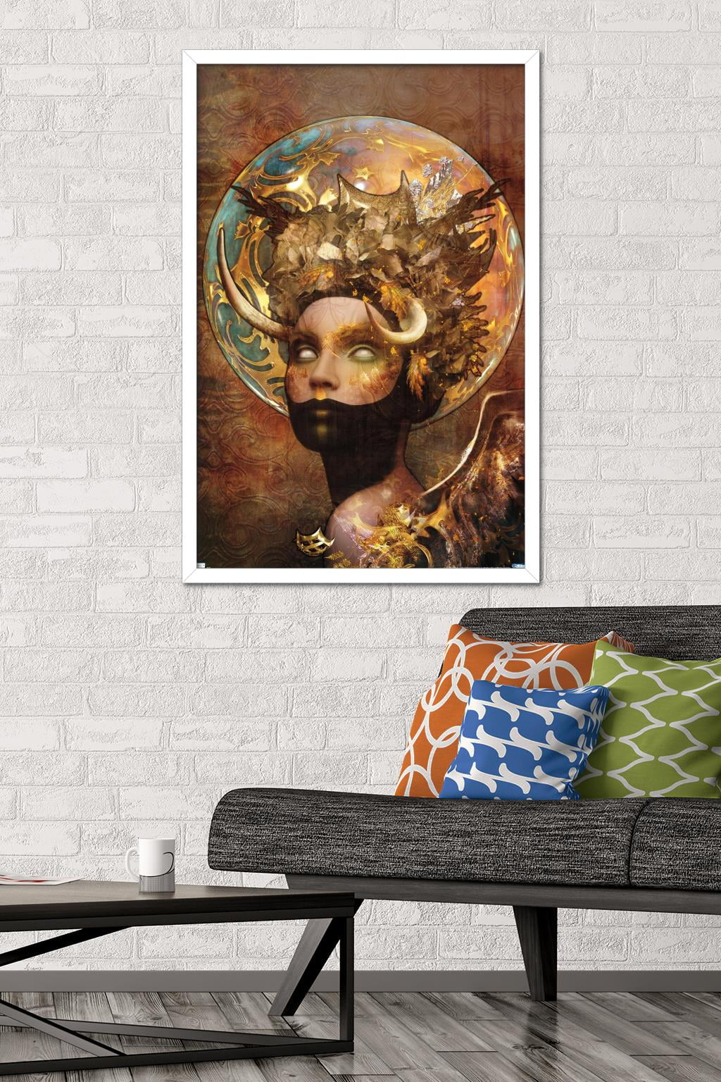 Jena DellaGrottaglia: Cosmic Zodiac - Taurus Wall Poster, 22.375" x 34" Framed