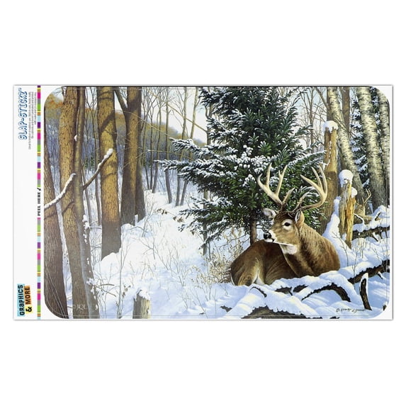 Deer in the Snow Home Business Office Sign