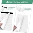 thumbnail image 3 of shiyou-5 x 8 Legal Pads,Small Notepad 5x8, 8 Pack White Note Pads,Narrow Ruled Lined Writing Note Pad, 30 Sheets Per Writing Pad,Perforated Lined Paper,Mini Notebook Paper for Office Business Home Sc, 3 of 4
