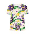 thumbnail image 5 of PNTUTB Women's Carnival Themed T Shirt Loose Crew Neck,Stylish Print,Comfortable Short Sleeves Tops, 5 of 6