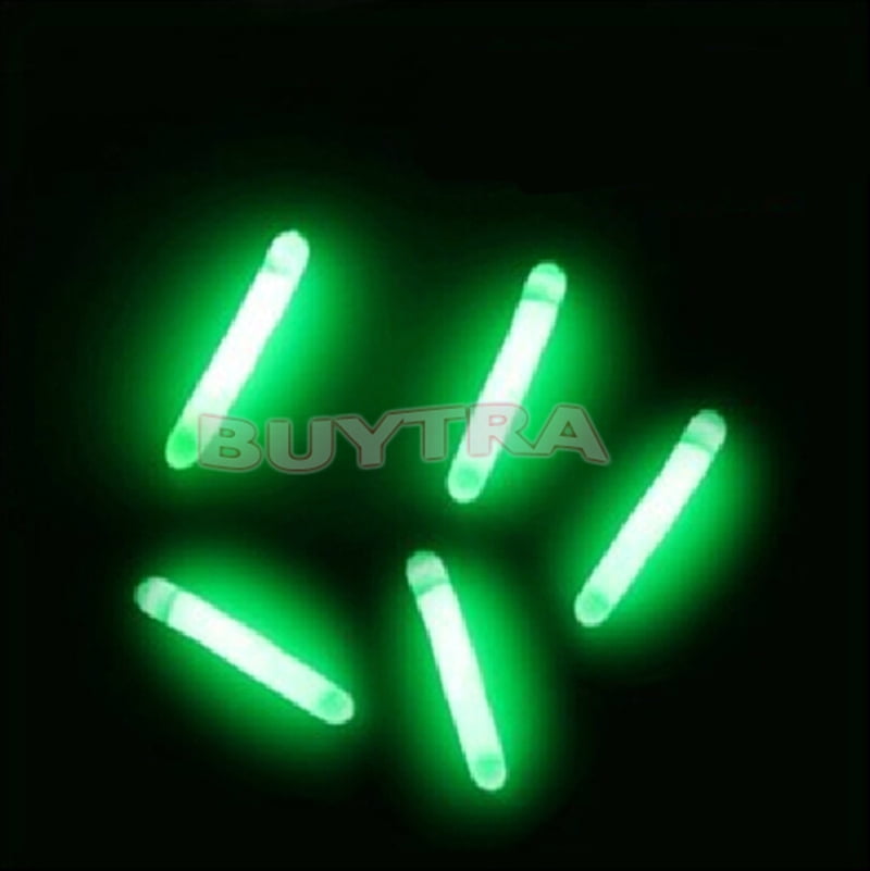 50Pcs Night Fluorescent Float Lightstick Glow Stick for Fishing
