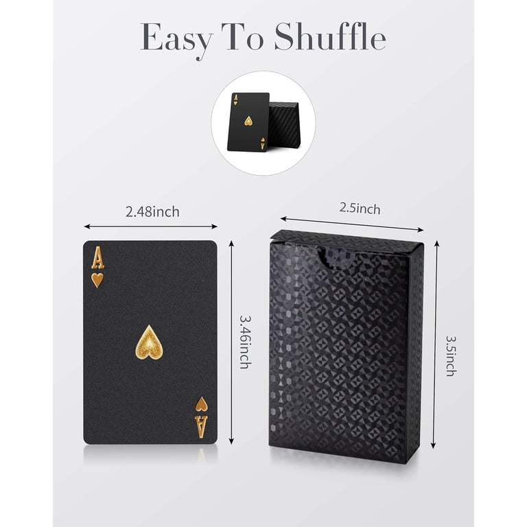 Gold Plated Waterproof Playing Cards - Plastic Poker Deck For Parties & Gifts