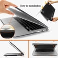 thumbnail image 4 of Hard Shell Laptop case+Sleeve Bag+Keyboard Cover - for Apple MacBook Air Pro Retina 11 12 13 15&New Air13/Pro 13 15 Touch Bar (Black,Pro 15 CD ROM A1286), 4 of 7