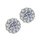 thumbnail image 1 of Imitación Sol Flor Pendientes de plata de las mujeres Mozanstone Chapado Pendientes de plata 925, 1 of 8