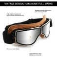 thumbnail image 4 of Motorcycle Riding Goggles Vintage Leather Aviator Glasses Scooter ATV Outdoor Eyewear, 4 of 7