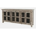 thumbnail image 4 of Jofran Rustic Shores 70" Coastal Distressed Acacia Six-Door Sideboard Cabinet, 4 of 9