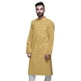 thumbnail image 4 of Atasi Mens Summer Kurta Shirt Printed Long Kurta Cotton Poplin Ethnic Shirt, 4 of 7