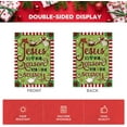 thumbnail image 6 of diyeu Jesus Is The Reason For The Season Garden Flag 12x18 Inch Double Sided, Christmas Christian Nativity Winter Yard Outdoor Decorative Flag, 6 of 6