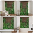 thumbnail image 6 of Tropical Leaves Sheer Curtains 72 Inches Long, Summer Botanical Monstera Leaf Wooden Brown Light Filering Curtains, Breathable Simi Curtain Privacy Drapes for Living Room Bedroom Window Treatment, 6 of 7