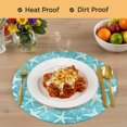 thumbnail image 4 of Ocean Starfish Round 15 Inch Placemats Set of 8, Watercolor Coastal Sea Starfish Summer Green HeatResistant Non Slip Place Mats for Dining Table, Wipeable Braided Kitchen Table Mats for Housewarming, 4 of 9