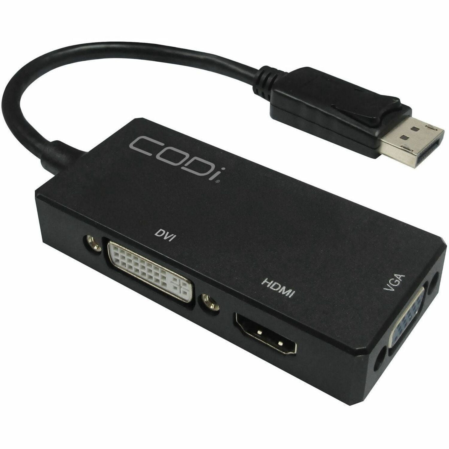 Codi A01066 DisplayPort-DVI-HDMI-VGA Audio Video Adapter