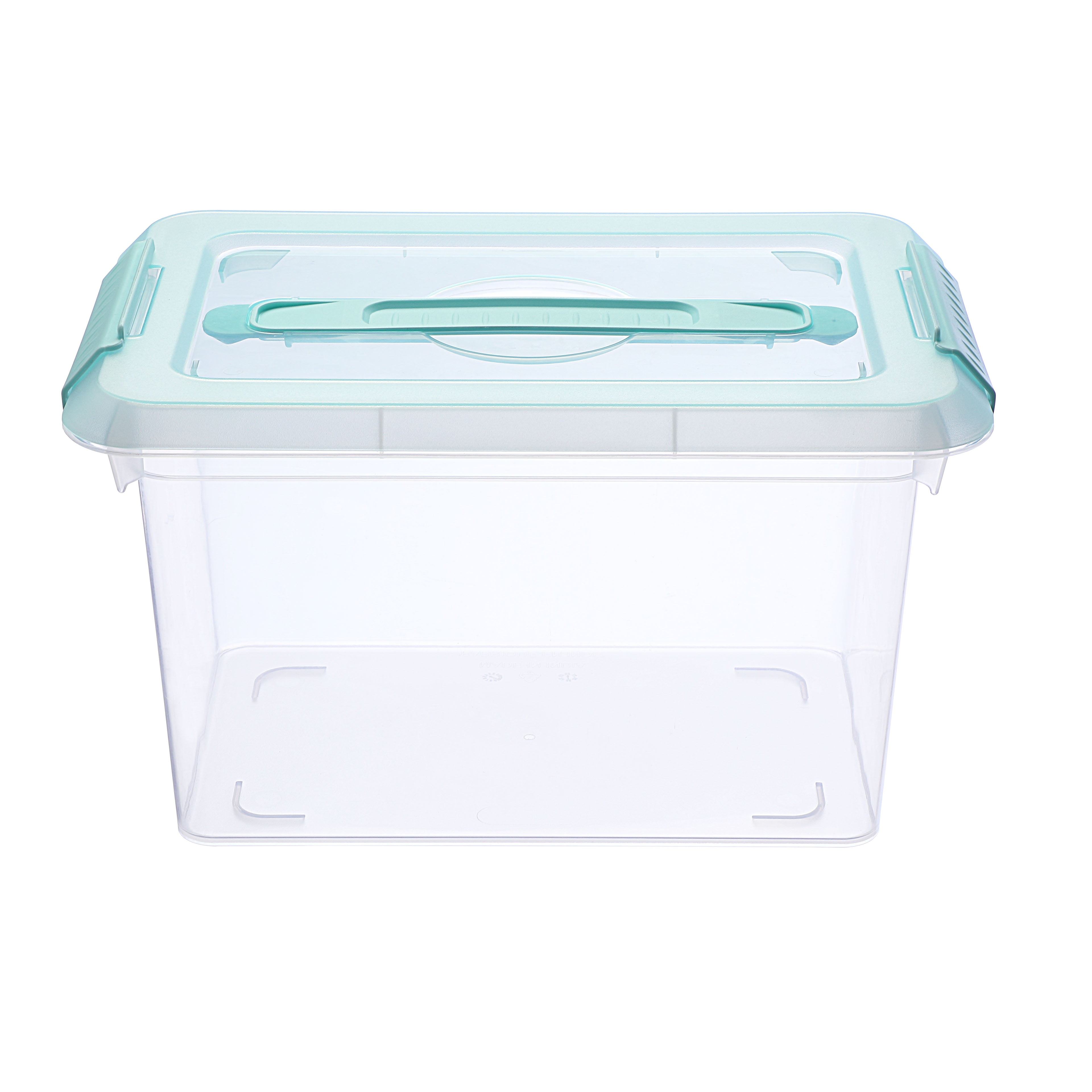 6.2 Qt. Mint Storage Bins with Lids by Simply Tidy – Plastic Organizer Containers for Crafts - Office & Home Storage - 6 Pack