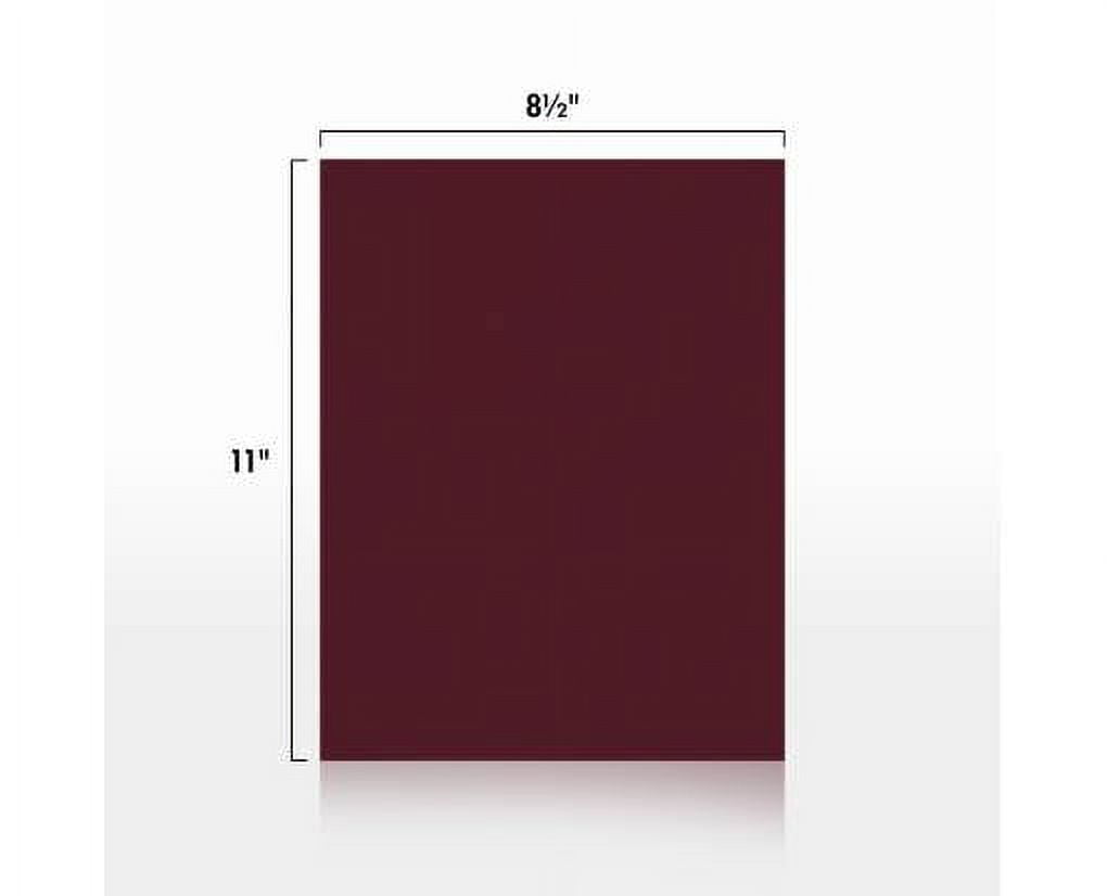 LUXPaper 8 1/2 x 11 Cardstock, Burgundy Linen, 50/Pack