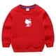 thumbnail image 3 of Hello Kitty suéter de moda de dibujos animados para niñas primavera y otoño cuello redondo niños de manga larga top con fondo mantener la ropa abrigada, 3 of 5