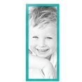thumbnail image 2 of ArtToFrames 13" x 32" Aqua Picture Frame, 13x32 inch Green Wood Poster Frame (WOM-5186),  Pack, 2 of 7