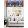 thumbnail image 5 of Blue Mountain Curtain Valances for Windows, Modern Art Yellow Forest Lake Kitchen Valance Window Treatment, Light Filtering Block Curtains for Bathroom/Bedroom/Living Room 42'' x 18'', 5 of 9