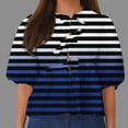 thumbnail image 2 of Dovford Women Bow Tie Front Shirt Top Cute Puff Sleeve Y2K Peplum Ruffle Babydoll Blouse Lace Up Summer Going Out 2024, 2 of 5