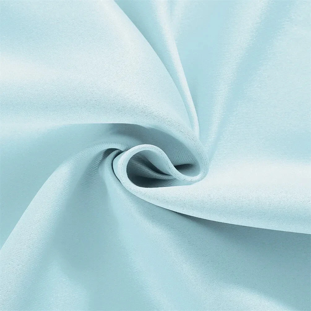 Gorgeous Home Linen Thermal Grommet Light Blue Window Panel 100" Extra Wide Curtain Unlined Blackout Heavy Thick 84" Long 1pc