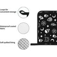 thumbnail image 4 of Skull Cat Moon Gothic Oven Mitts and Pot Holders Sets,Heat Resistant Non Slip Kitchen Gloves Hot Pads with Inner Cotton Layer for Cooking BBQ Baking Grilling, 4 of 6