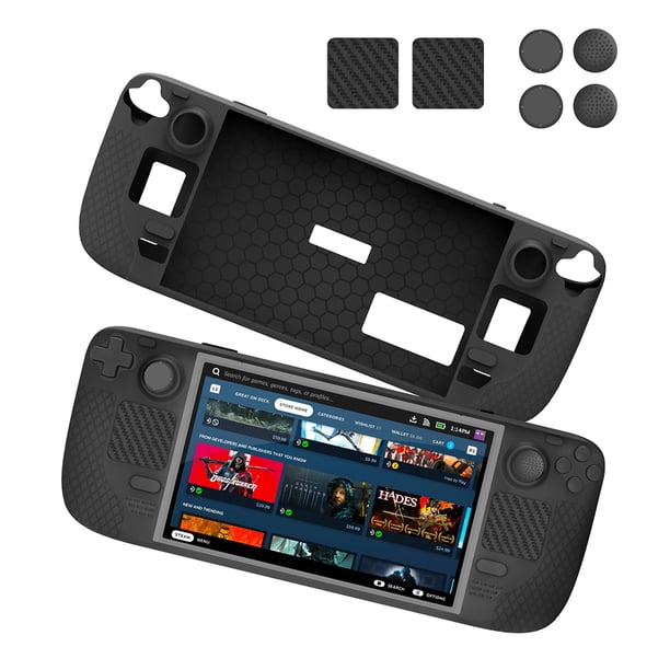 Funda Protectora Silicona Con Pegatina Tapa Basculante Kits Carcasa para Consola Juegos Steam Deck