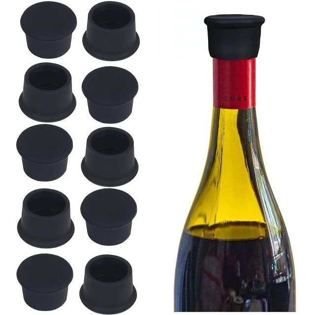 30 tapas de botellas de silicona, tapas de botellas de vino/cubierta selladora de cerveza reutilizable