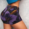 thumbnail image 4 of Pofeuu Ornate Purple Floral Vase Print Workout Shorts for Women Scrunch Butt Lifting High Waisted Yoga Gym Seamless Booty Biker Shorts-Medium, 4 of 8