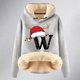thumbnail image 4 of WILLBEST Sudadera Navideña para Mujer, con Estampado de Letras Navideñas, de Lana Gruesa, Cálida para El Invierno XX-Grande, 4 of 4