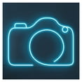 thumbnail image 1 of Letrero De Neón Con Forma Cámara, Diseño Minimalista, Ideal Para Estudios Fotográficos, Brillo Ajustable, 38cm, 1 of 3