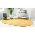 thumbnail image 3 of 3.25' x 5.25' Traditional Yellow and Ivory Medallion Rectangular Area Throw Rug, 3 of 8