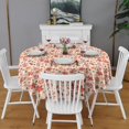 thumbnail image 2 of Autumn Fall Leaves Pattern Round Tablecloth 60" X 60",Wrinkle Wipeable Table Cloth for Kitchen Dining Room Picnic Patio Party, 2 of 6