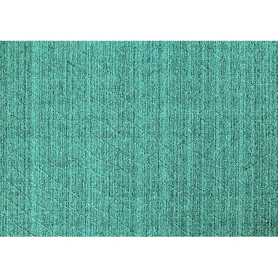 Ahgly Company Indoor Rectangle Oriental Turquoise Blue Industrial Area Rugs, 4' x 6'