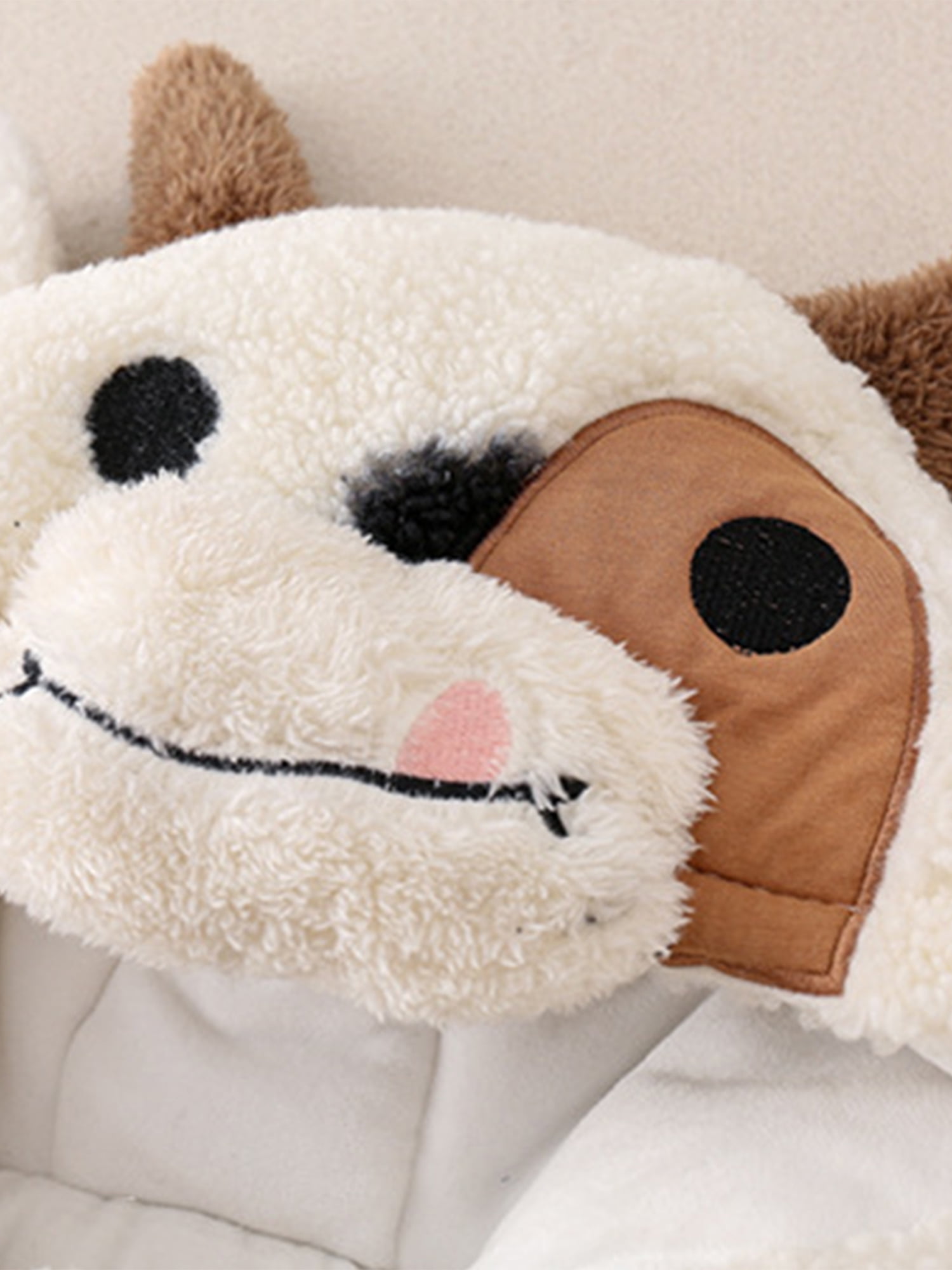 Baby Girls Boys Cow Hoodie Plush Jumpsuit Long Sleeve Cartoon Cow Zipper Romper Halloween Cow Costume Winter Clothes