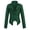 Green, variant on Drovellove Women's Leather Long Sleeve Jacket with Short Lapel Collar - Sleek Fitted Silhouette for Night Out or Date Night, Versatile Motorcycle Biker Style Layer for All Season Wear