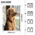 thumbnail image 3 of WOBOGO Golden Retriever Notebook College Horizontal Grid Paper Ink Spill Resistant Water Resistant Cover 8.3x5.7x0.4in, 3 of 8