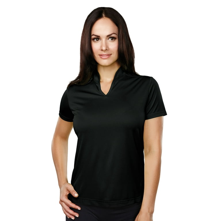 black polo shirt womens walmart