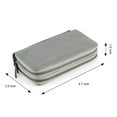 thumbnail image 4 of Womens Double Zipper Wallet Clutch Purse with Phone Holder, 4 of 5
