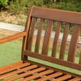 thumbnail image 6 of Alston Wood Outdoor Sofa Daybed with White Cushion, 6 of 17