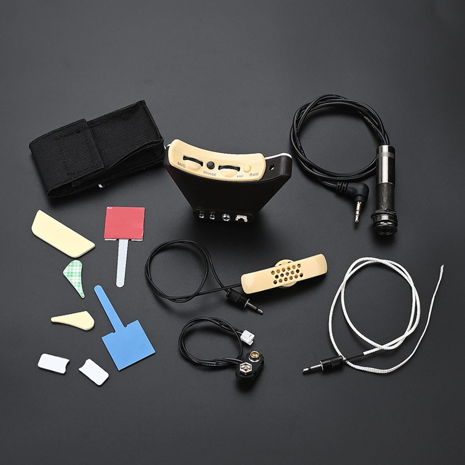 CEORPER Microphone Sound Hole Equalizers Piezo Pickup for Acoustic Folk Guitar Replacement Part Folk Acoustic Guitar Pickup